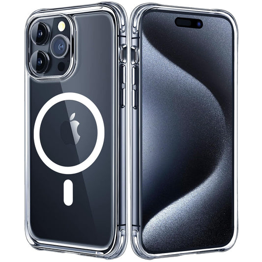 Mkeke for iPhone 16 Pro Max Case Clear [Not-Yellowing] [Military-Grade Drop Protection] Shockproof Protective Clear iPhone 16 Pro Max Case Phone Bumper case for Apple 6.9 inch 2024